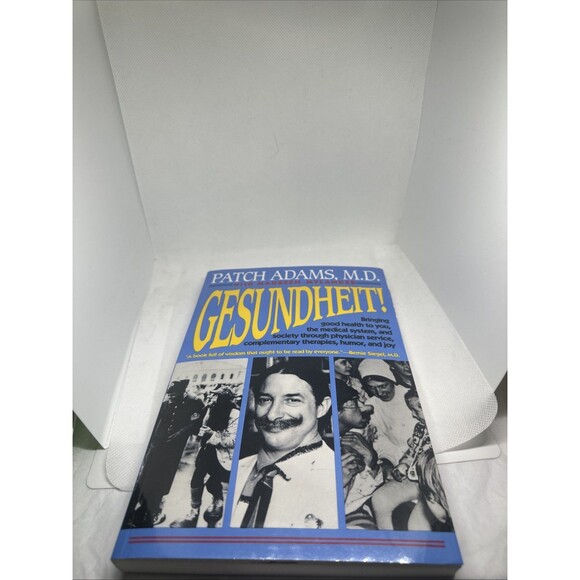 SIGNED Gesundheit! By Patch Adams M.D 1st Printing Trade Paperback 1993 3/96